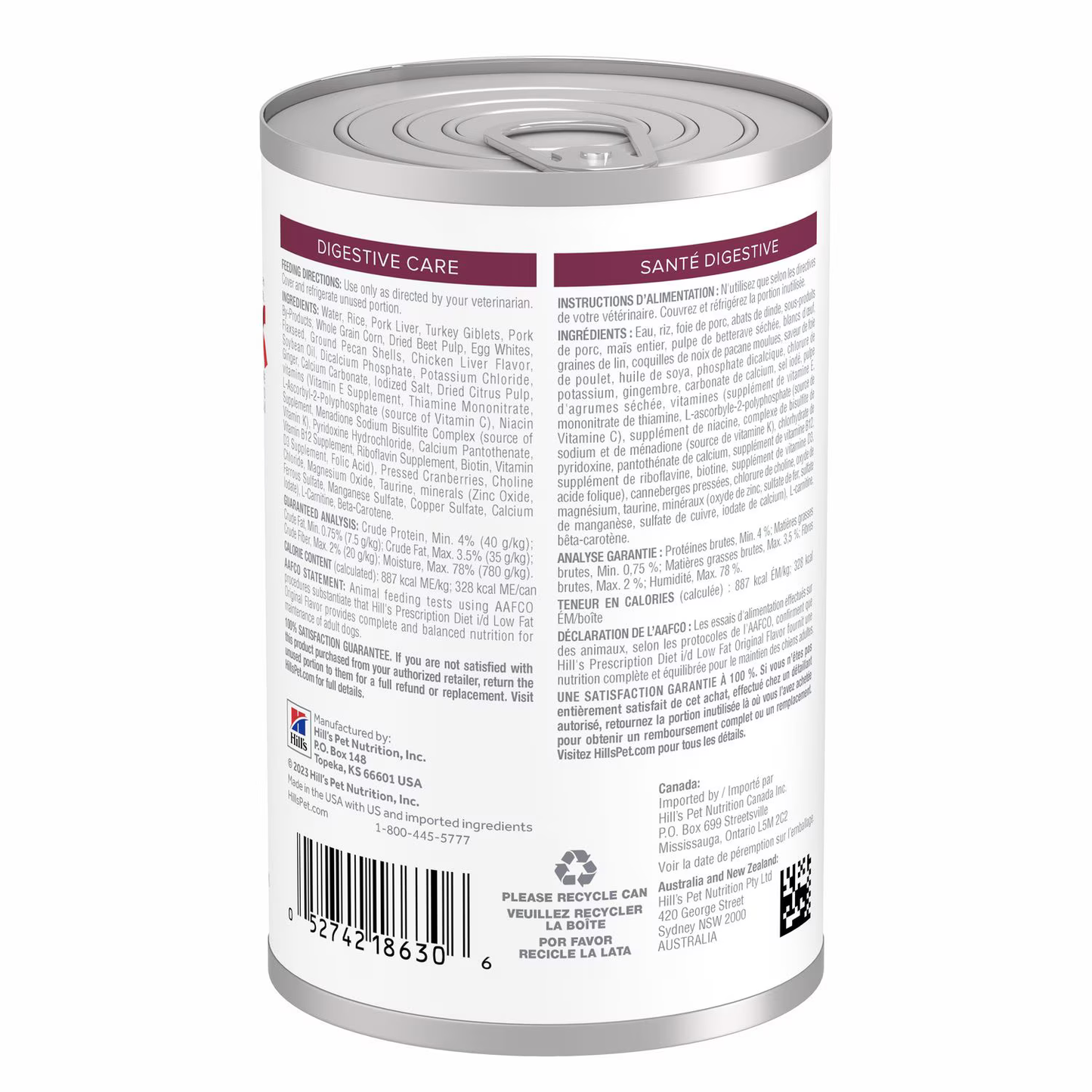 Alimento Hills Húmedo ID Low Fat para Perro Adulto