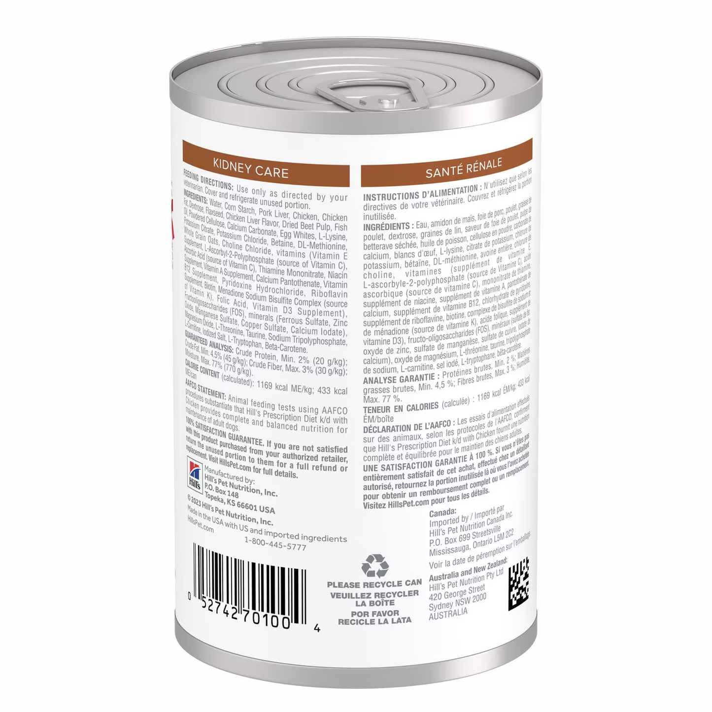 Alimento Húmedo Hills KD para Perros Lata Sabor a Pollo