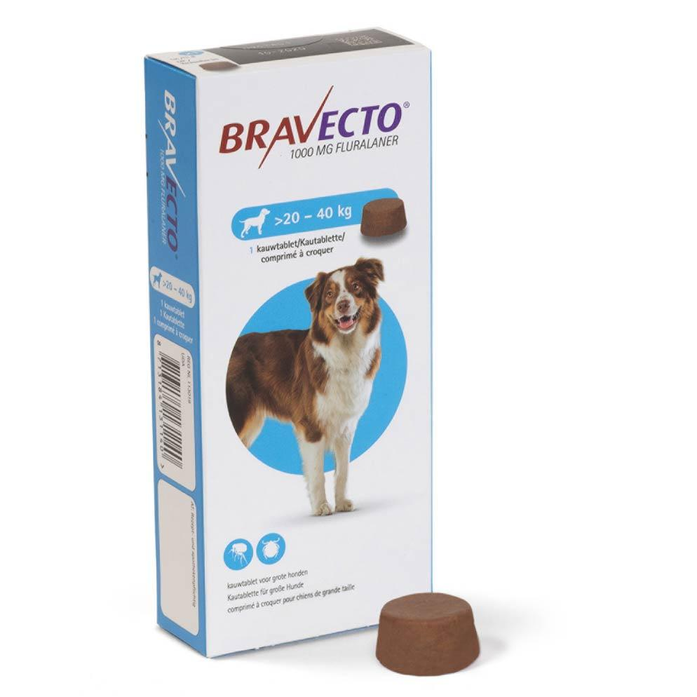 Medicamento Bravecto Antipulgas Masticable para Perros de 20 a 40 Kg