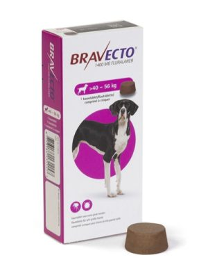 Medicamento Bravecto Antipulgas Masticable para Perros de 40 a 56 Kg