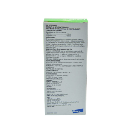 Medicamento Credelio Antipulgas Masticable para Perros de 11 a 22 Kg
