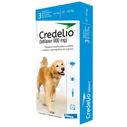 Medicamento Credelio Antipulgas Masticable para Perros de 22 a 45 Kg