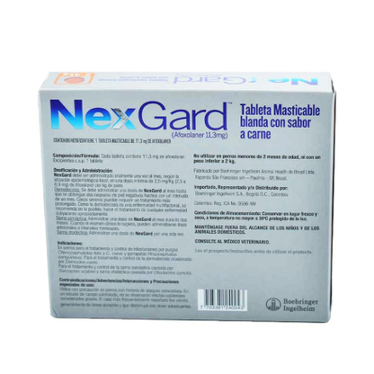 Medicamento Nexgard Antipulgas Masticable para Perros de 2 a 4 Kg