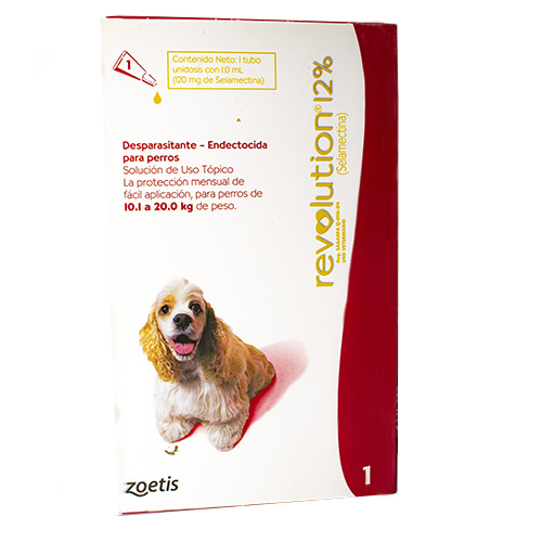 Medicamento Revolution Antipulgas Externo para Perros de 10.1 a 20 Kg