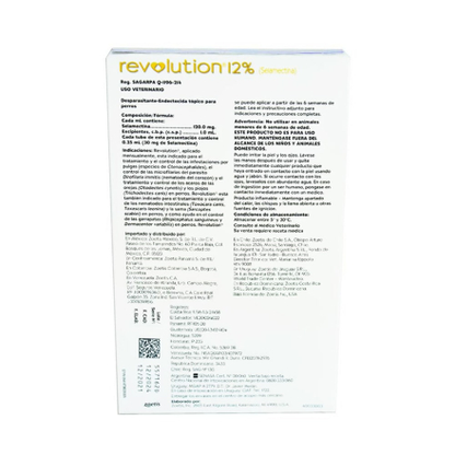 Medicamento Revolution Antipulgas Externo para Perros de 2.6 a 5 Kg