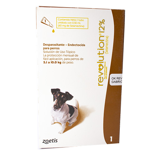 Medicamento Revolution Antipulgas Externo para Perros de 5.1 a 10 Kg
