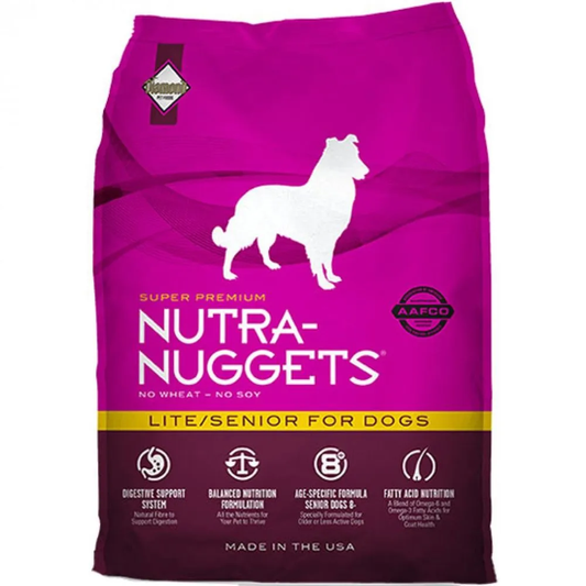 Alimento Nutra Nuggets Lite Senior para Perro Adulto Mayor o con Sobrepeso