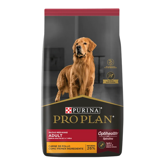 Alimento Pro Plan Adulto Razas Medianas para Perro Sabor a Pollo
