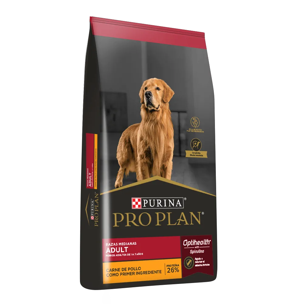 Alimento Pro Plan Adulto Razas Medianas para Perro Sabor a Pollo