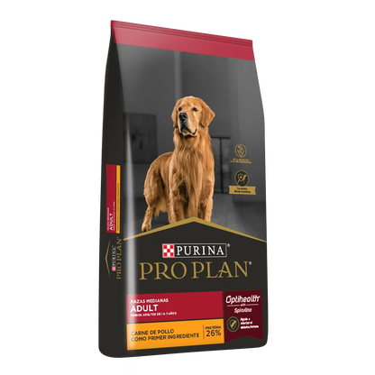 Alimento Pro Plan Adulto Razas Medianas para Perro Sabor a Pollo