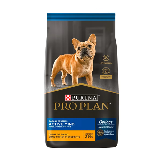 Alimento Pro Plan Active Mind Razas Pequeñas para Perros Adultos 7+ Senior