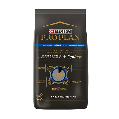 Alimento Pro Plan Active Mind Razas Pequeñas para Perros Adultos 7+ Senior