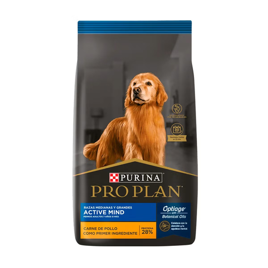 Alimento Pro Plan Active Mind Razas Medianas y Grandes para Perros Adultos 7+ Senior