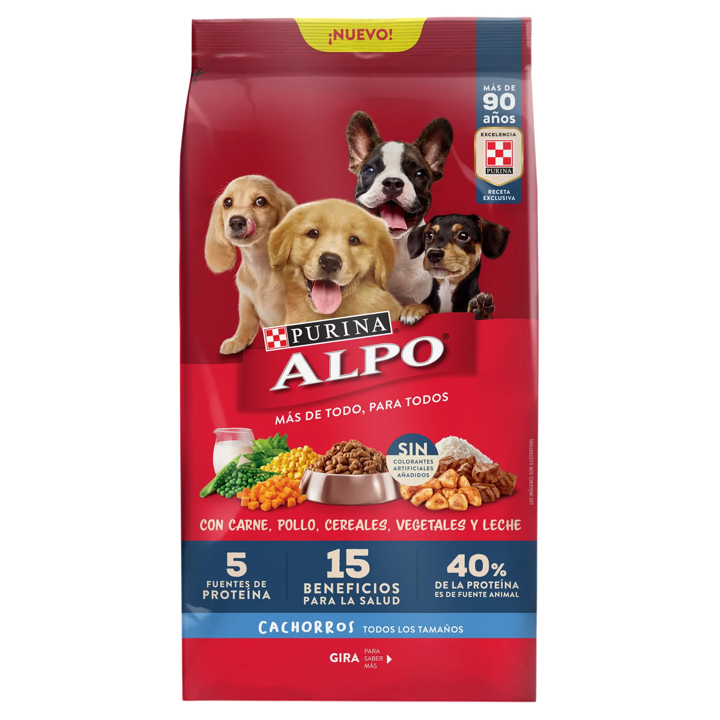 Alimento Alpo para Perros Cachorros de Todos los Tamaños