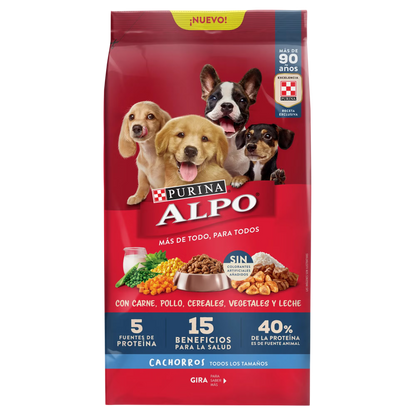 Alimento Alpo para Perros Cachorros de Todos los Tamaños