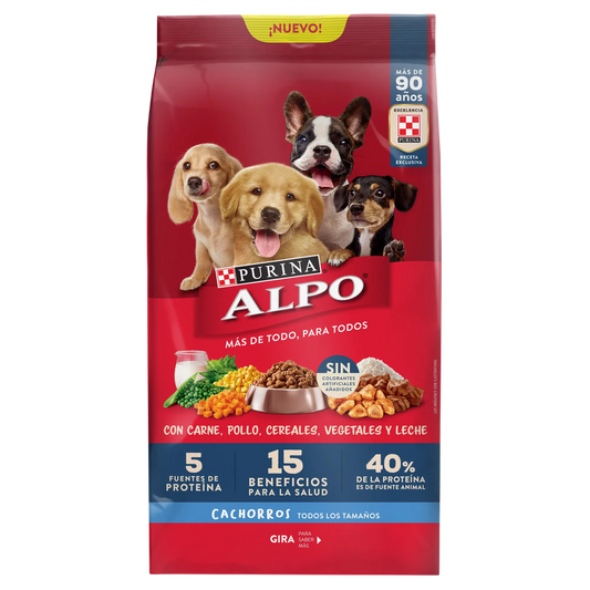 Alimento Alpo para Perros Cachorros de Todos los Tamaños