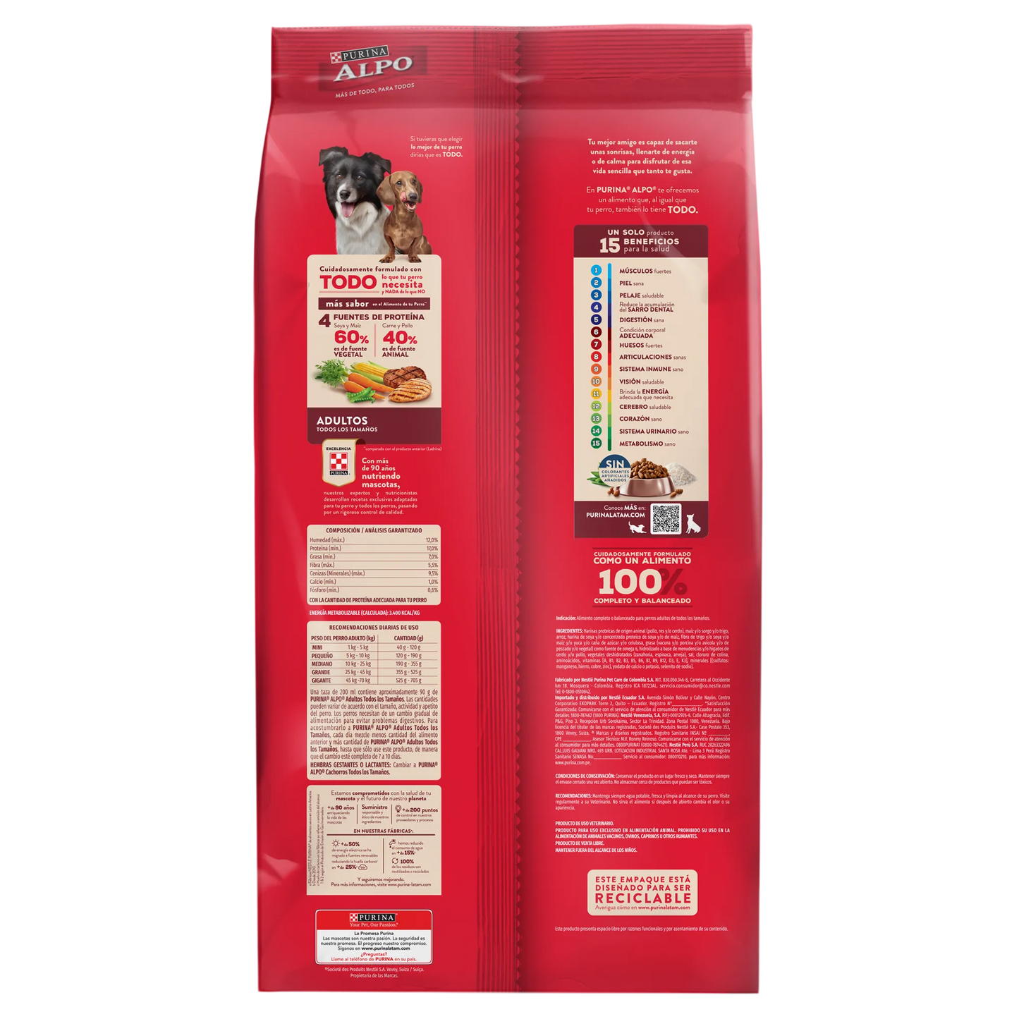 Alimento Alpo para Perros Adultos de Todos los Tamaños