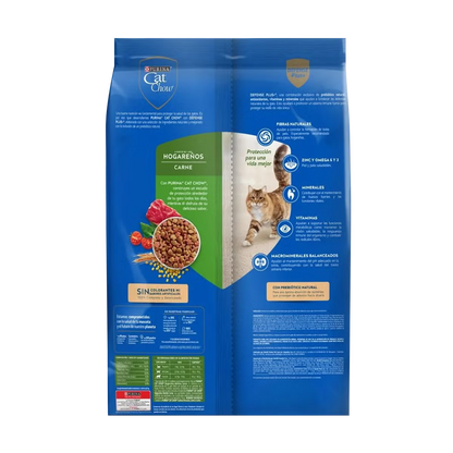 Alimento Cat Chow Hogareños para Gato Adulto Sabor a Carne