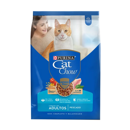 Alimento Cat Chow para Gatos Adultos Sabor Pescado