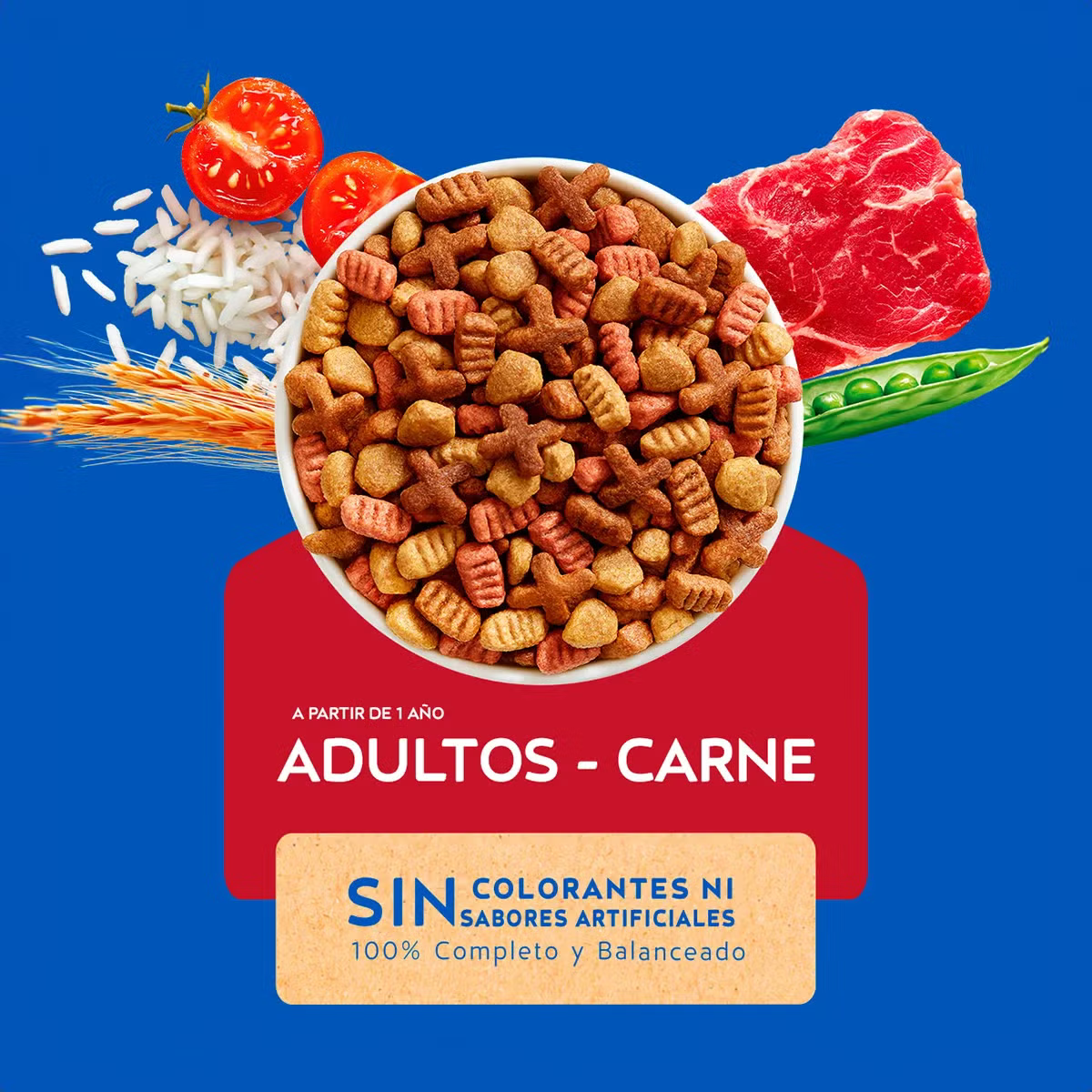 Alimento Cat Chow para Gatos Adultos Sabor a Carne