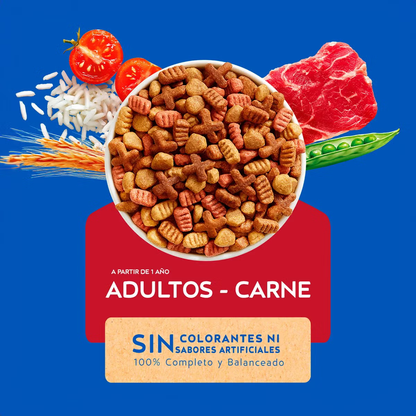 Alimento Cat Chow para Gatos Adultos Sabor a Carne