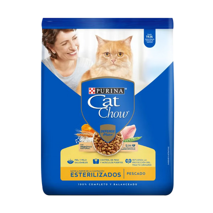 Alimento Cat Chow para Gatos Adultos Esterilizados sabor a Pescado