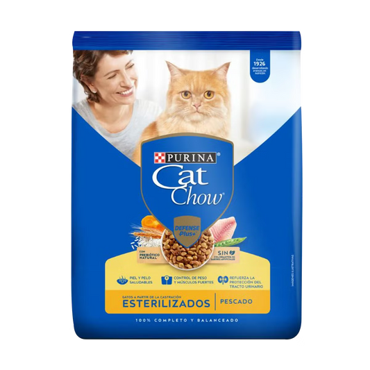 Alimento Cat Chow para Gatos Adultos Esterilizados sabor a Pescado