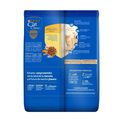 Alimento Cat Chow para Gatos Adultos Esterilizados sabor a Pescado