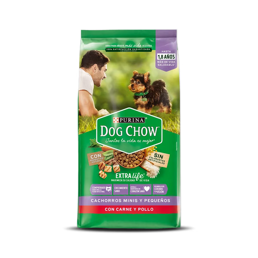 Alimento Dog Chow para Perros Cachorros de Raza Pequeña o Mini