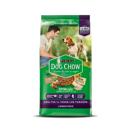 Alimento Dog Chow Longevidad para Perros Adulto Mayor 7+ Senior