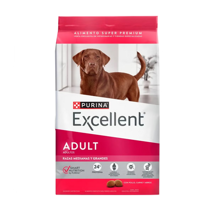 Alimento Purina Excellent Razas Medianas y Grandes para Perros Adultos