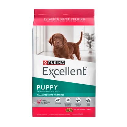 Alimento Purina Excellent Razas Medianas y Grandes Puppy para Perro Cachorro