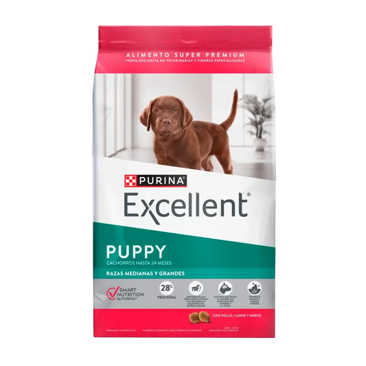 Alimento Purina Excellent Razas Medianas y Grandes Puppy para Perro Cachorro