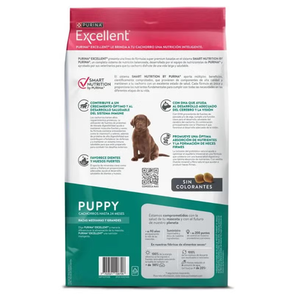 Alimento Purina Excellent Razas Medianas y Grandes Puppy para Perro Cachorro