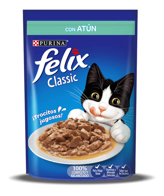 Alimento Húmedo Felix Sobre Atún para Gatos Adultos