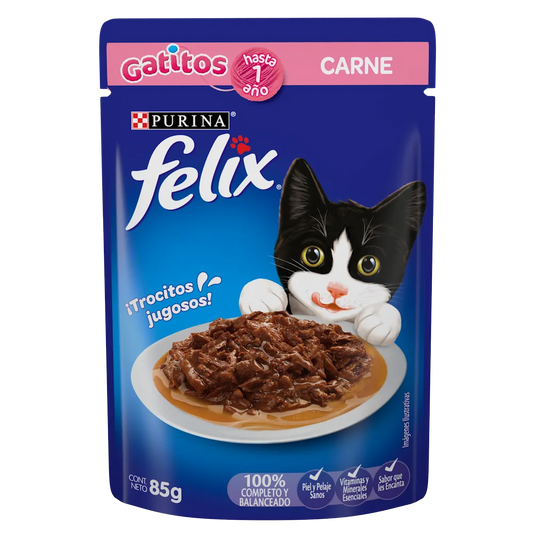 Alimento Húmedo Felix Sobre Carne Gatitos para Gatos