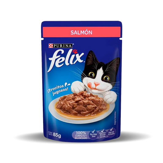 Alimento Húmedo Felix Sobre Salmón para Gatos Adultos