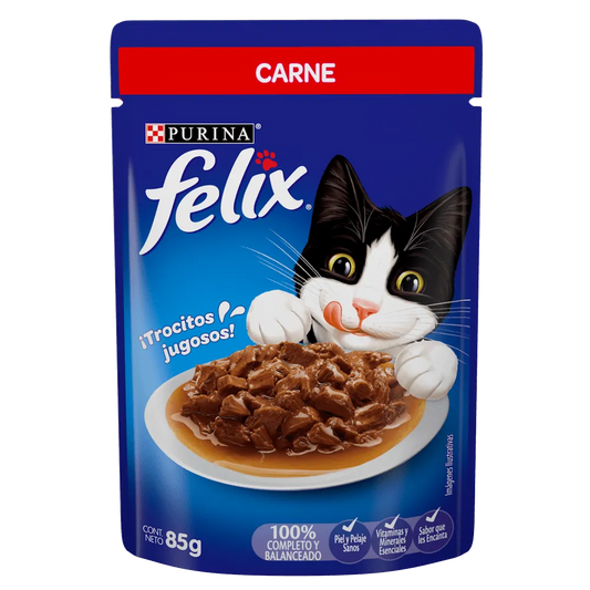 Alimento Húmedo Felix Sobre Carne para Gatos Adultos