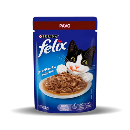 Alimento Húmedo Felix Sobre Pavo para Gatos Adultos