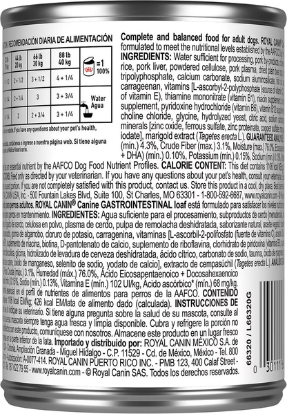 Alimento Húmedo Royal Canin Gastrointestinal para Perro Adulto