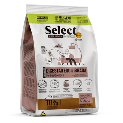 Alimento Select By Monello Digestión Equilibrada para Perros Adultos de Razas Medianas y Grandes