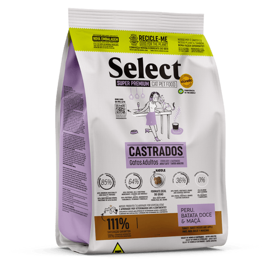 Alimento Select By Monello Castrados para Gato Adulto