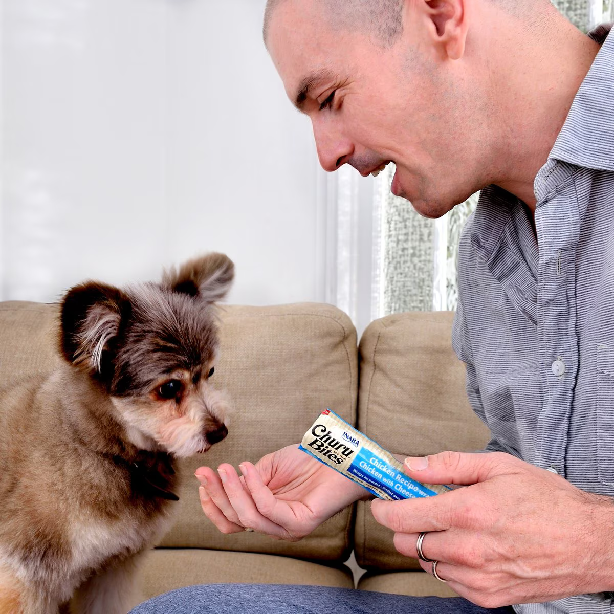 Snack Churu Bites Chicken & Cheese para Perros Sabor a Pollo y Queso X 8 Packs
