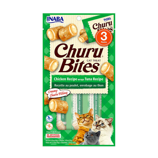 Snack Churu Bites de Pollo con Atún para Gato