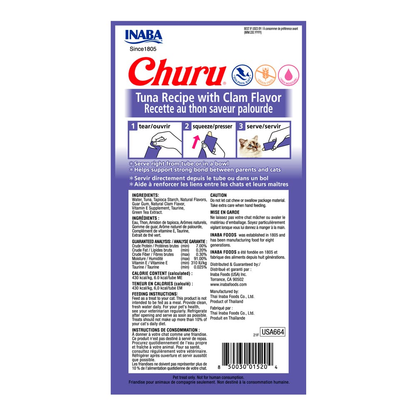 Snack Churu de Atún con Almeja para Gato