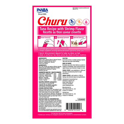 Snack Churu de Atún con Camarones para Gato