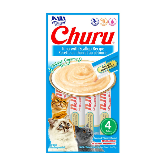 Snack Churu de Atún con Ostión para Gato