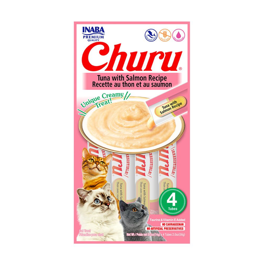 Snack Churu de Atún con Salmón para Gato