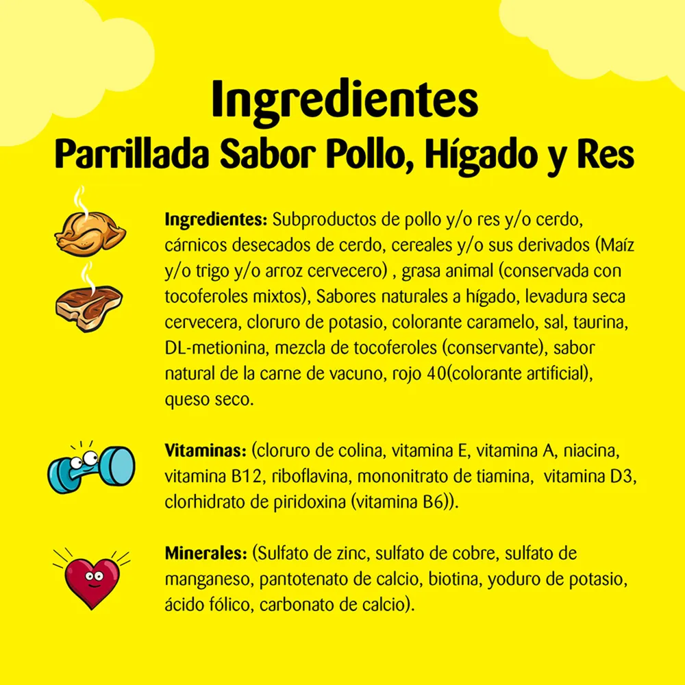 Snack Galletas Temptations Sabor a Pollo, Carne e Higado para Gato