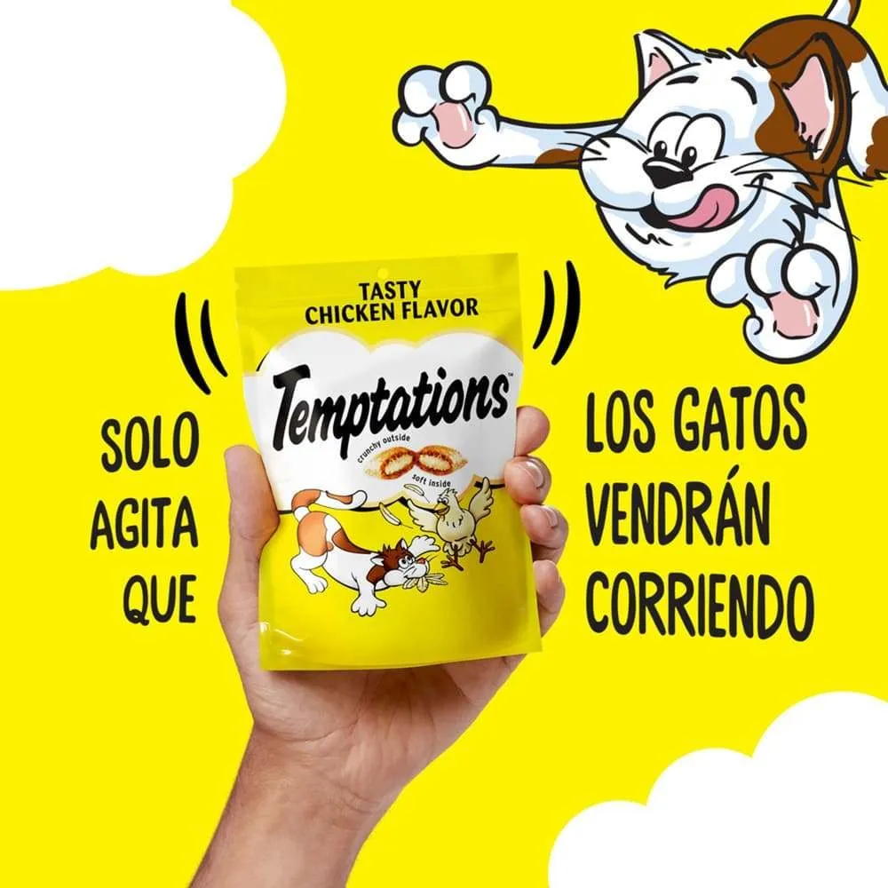 Snack Galletas Temptations Sabor a Pollo para Gato